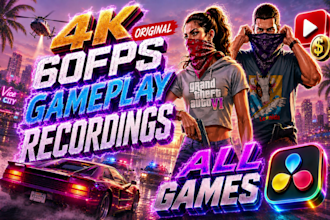 record 4k 60fps original gameplay walkthroughs and custom game videos