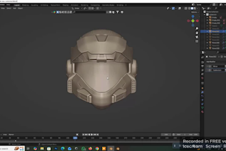 design custom 3d mask 3d helmet 3d mask wearable 3d armor model for 3d printing