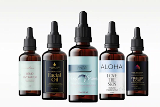 do label design, cosmetic label, skincare, product label, packaging design