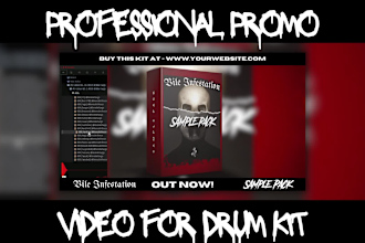 create fl studio video showcase promotion for drum kit, sample pack