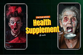create ai health supplement reels, ai reels for tiktok and instagram