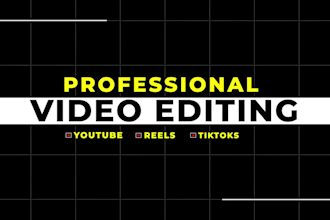 provide professional video editing in adobe premiere pro