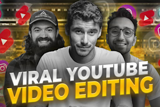 do video editing for youtube ,instagram ,vlog and all types