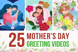 make 25 beautiful mothers day video greetings