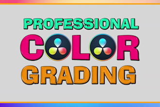do professional color grading , color correction with davinci resolve