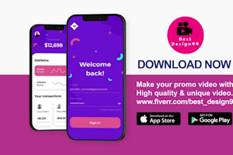create a stylish app promo video