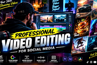 create pro video ads, promotional video, for product and advertising
