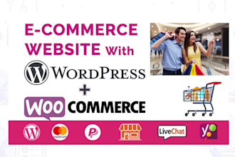 develop ecommerce website with wordpress and woocommerce