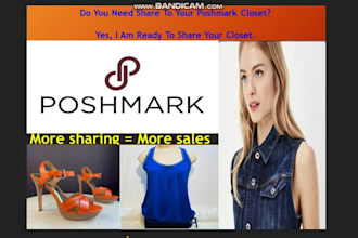 be share your poshmark closet, poshmark sharing