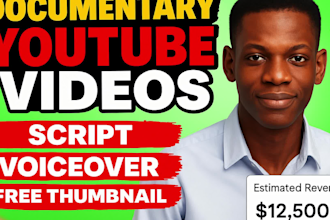 edit documentary style video editor for your youtube channel monetization