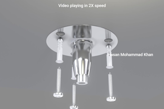 make 3d product model with installation animation video
