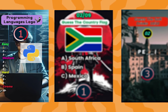 create trivia quiz videos for youtube and tiktok video
