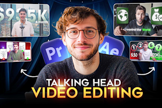 talking head youtube video editing and clean vsl edits