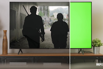 do professional screen replacements with vfx compositing
