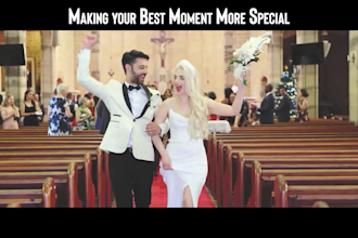 create cinematic wedding video editing and highlight wedding