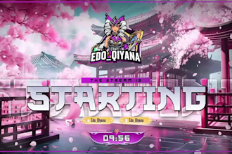 design an animated professional twitch overlay,logo and more