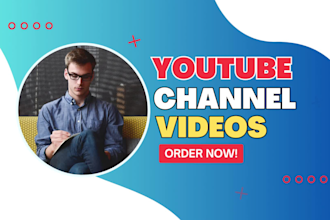 be your channel manager and make faceless youtube videos