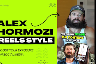 do alex hormozi style reel, youtube short and tiktok