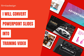 convert your powerpoint slides into a training video