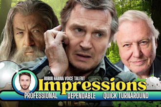 do an impression of liam neeson, ian mckellen and david attenborough