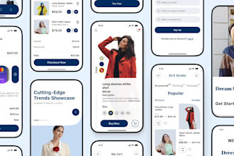create mobile app UI UX design with figma