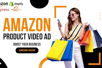 create shopify, amazon product video ads or tiktok video ads