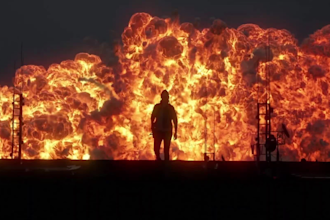 do cinematic fire effect, vfx compositing, green screen, special effect for film