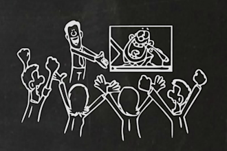 create a custom blackboard doodle animation video