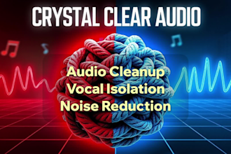 do audio clean up, vocal isolation and noise reduction