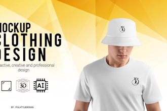 design 15 clothing mockup, hoodie, t shirt, jerseys and cap