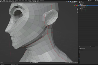 do retopology and uv mapping your 3d characters and models