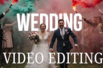 do cinematic wedding video editing