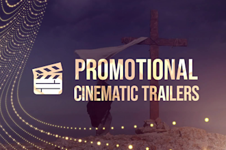 create cinematic trailer, church event promo, worship video and party video ads