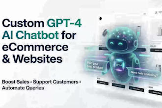 develop a sales focused ai agent in chat gpt4 shopify, chatbot, n8n developer