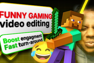 edit funny and engaging gaming videos