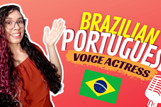 provide professional female voice over in brazilian portuguese