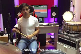 teach you drum lessons, learn how to play drums at any level