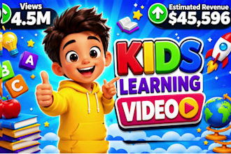 create kids learning videos for youtube