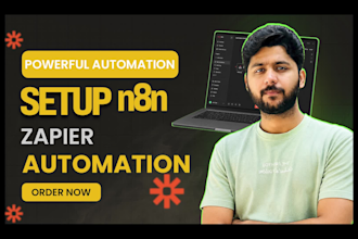 setup n8n automations, ai agents, zapier automations, ai automations