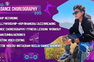create and teach a bollywood dance choreography