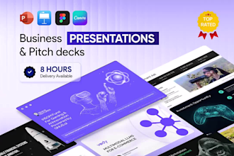 do business powerpoint presentation or investor pitch deck design