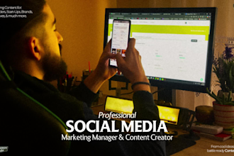 be your social media marketing manager and content creator