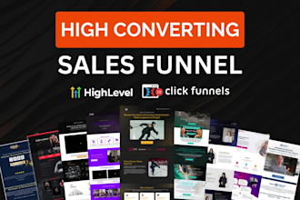 be your gohighlevel, clickfunnels website, sales funnel and automations expert