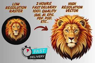 convert logo, sketch, image raster to vector file svg, ai, vector tracing