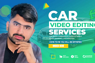 edit car video and reels for tiktok, instagram with cinematic look