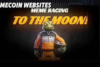 create meme token website, crypto meme coin landing page
