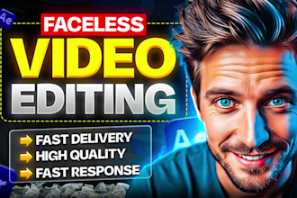 edit faceless youtube videos,faceless channel video editor