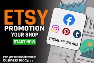 etsy shop promotion for social media advertising campaigns