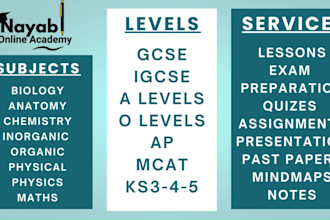 tutor biology, chemistry, and physics online