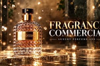 create fragrance commercial video, perfume product promos, cinematic video ads